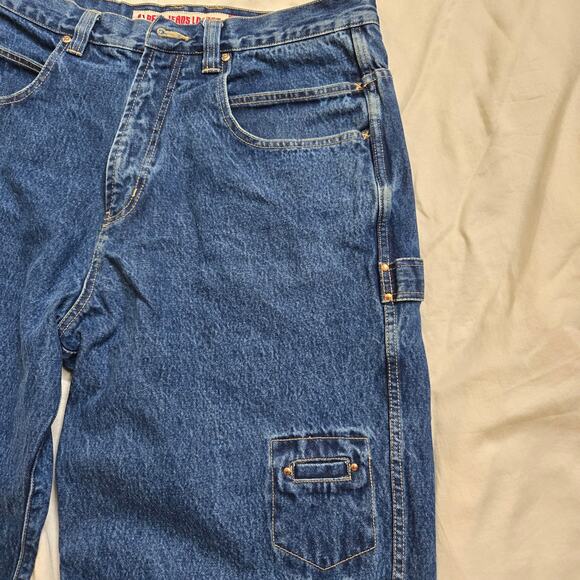 PJL Industries Mens Size 36x33 Pepe Jeans Carpenter Dark Wash Y2K Baggy *read* - Picture 8 of 16
